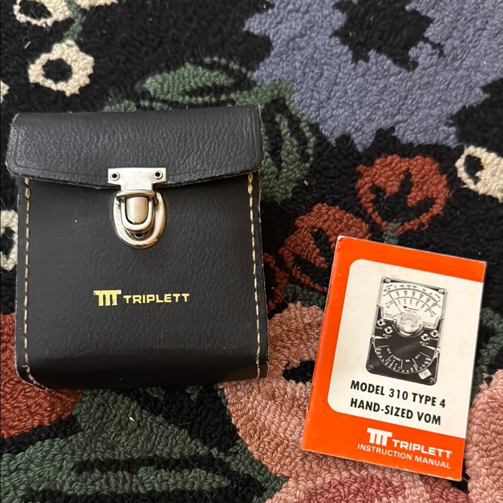 Triplett VOM with Black Leather Case & Manual
